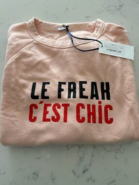 Clare V Sweatshirt -GWWT, le Freak C’est Chic blush- size L